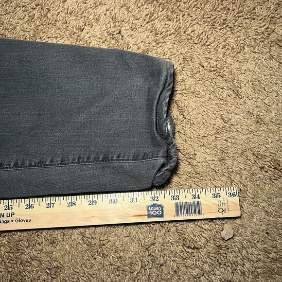 Eddie Bauer Boyfriend Relaxed Fit Jeans Womens 18 Tall Faded Gray Fleece Lined - Picture 6 of 8